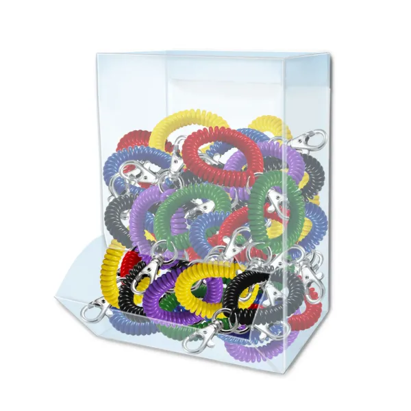 WRST COIL W/TRG SNAP  ASST  100/BOX