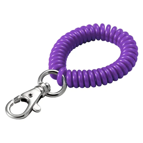 WRST COIL W/TRG SNAP  PURPLE  1/BAG