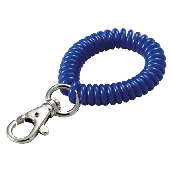 WRST COIL W/TRG SNAP  BLUE  3/BAG