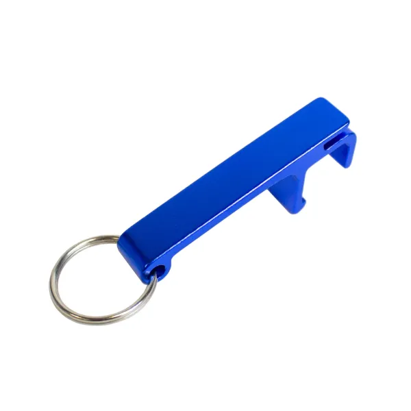 BOTTLE OPENER  BLUE  W/RING