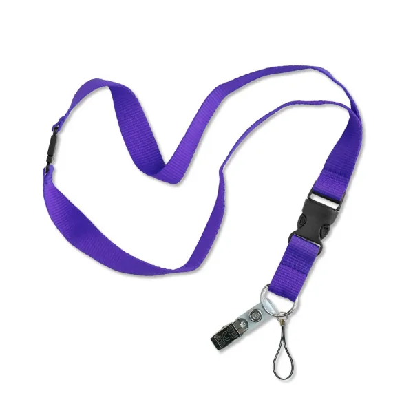 FLAT LANYARD W/BRKAWAY  PURPLE