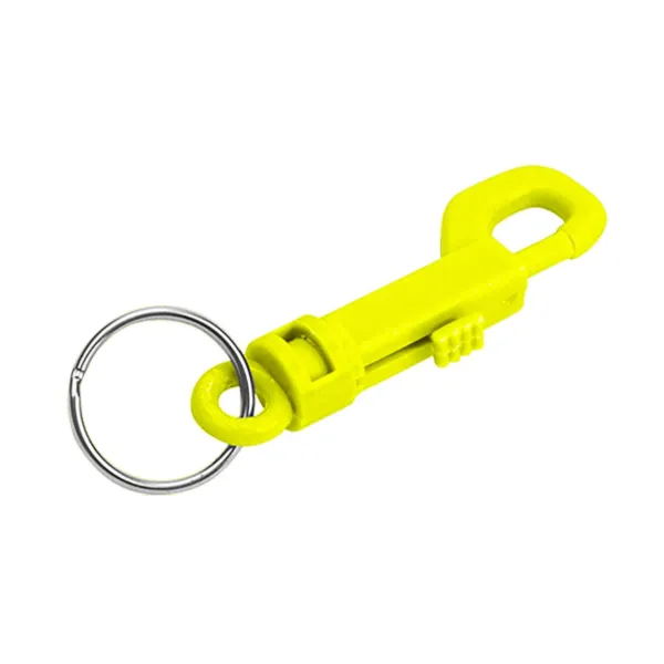 PLASTIC KEY CLIP  NEON YELLOW