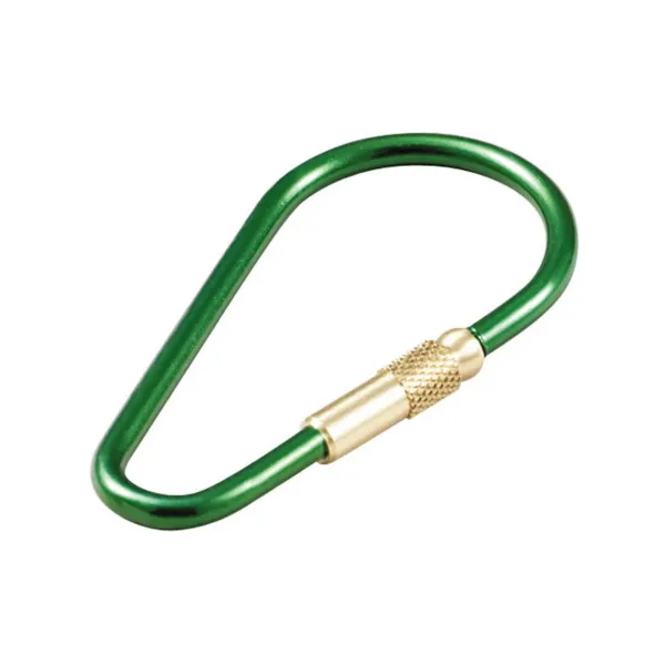 ANODIZED ALUM KEY RING   GREEN