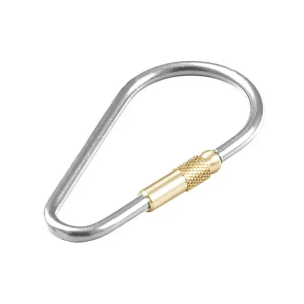 ANODIZED ALUM KEY RING  SILVER
