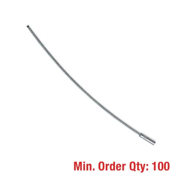 Bulk Non-Packaged  Locking Cable Key Ring w/ Bare End 5.25