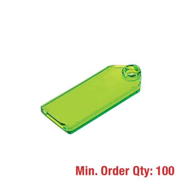 100 ID TAG ONLY  RESIN  GREEN