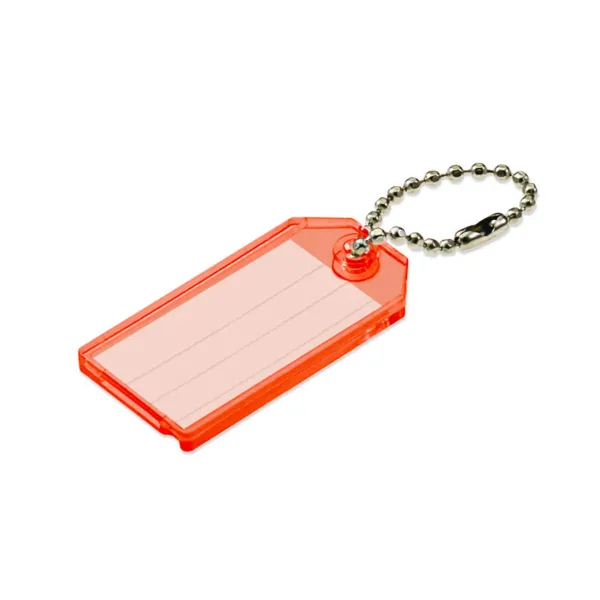 ID TAG W/BALL CHAIN  K RED
