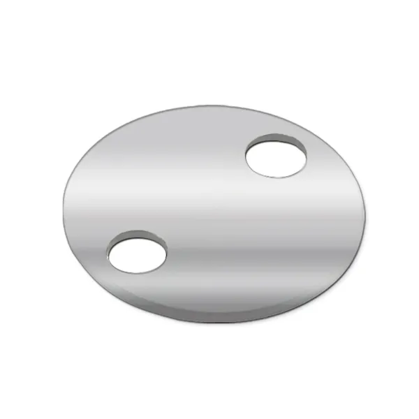 1-1/4  ALUMINUM TAG  SILVER 2 HOLE
