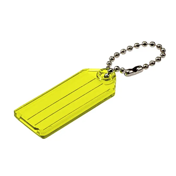 ID TAG W/BALL CHAIN  YELLOW