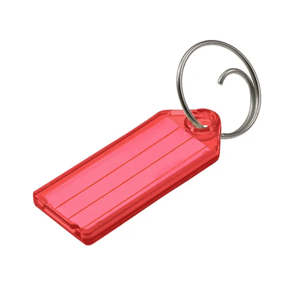 ID TAG W/TANG RING  RED