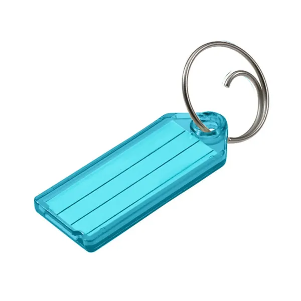 ID TAG W/TANG RING  BLUE