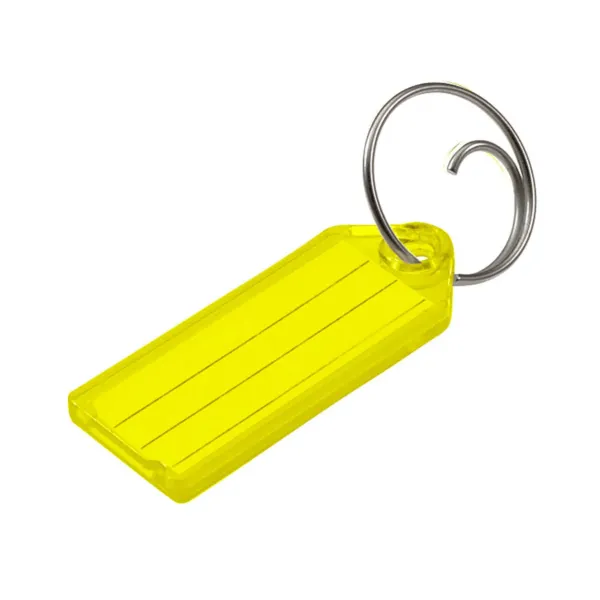 ID TAG W/TANG RING  YELLOW