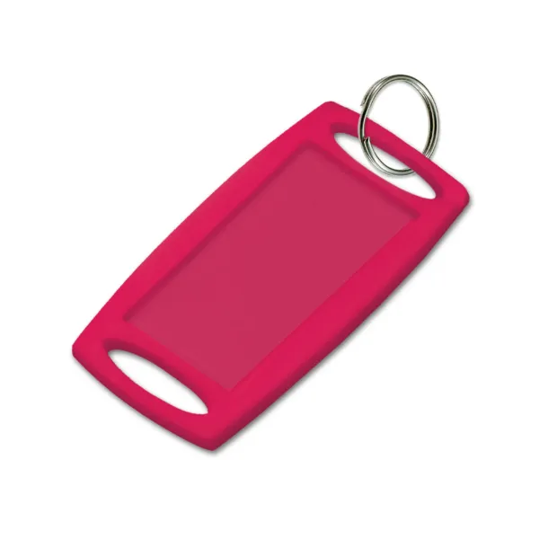 LG  RECT.LBL-IT MAGENTA  W/RING