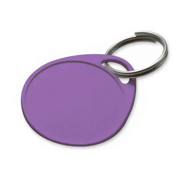 ROUND  LABEL-IT TAG  LILAC  W/RNG