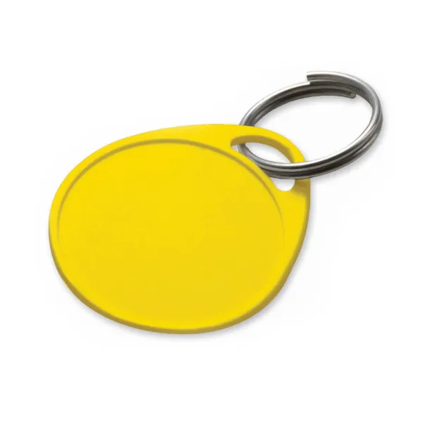 ROUND  LABEL-IT TAG  LEMON  W/RNG